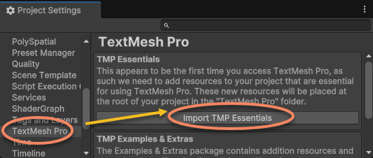 Import TMP Essentials