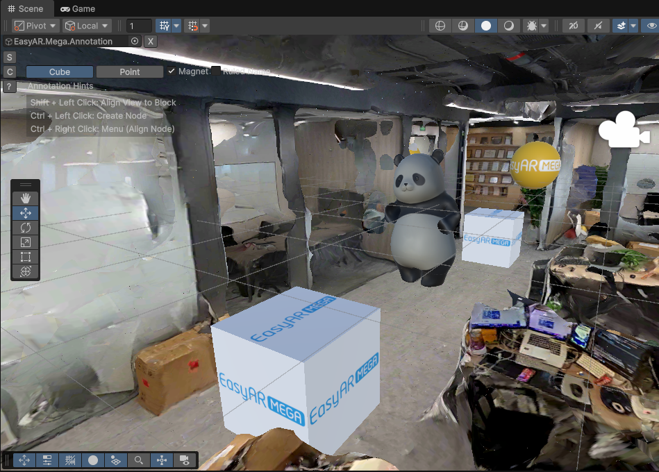 Unity annotation location