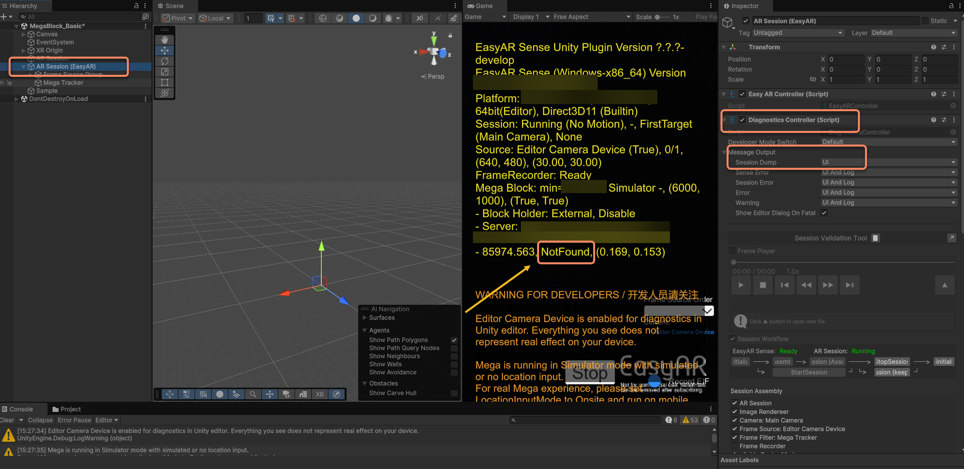 Diagnostic information